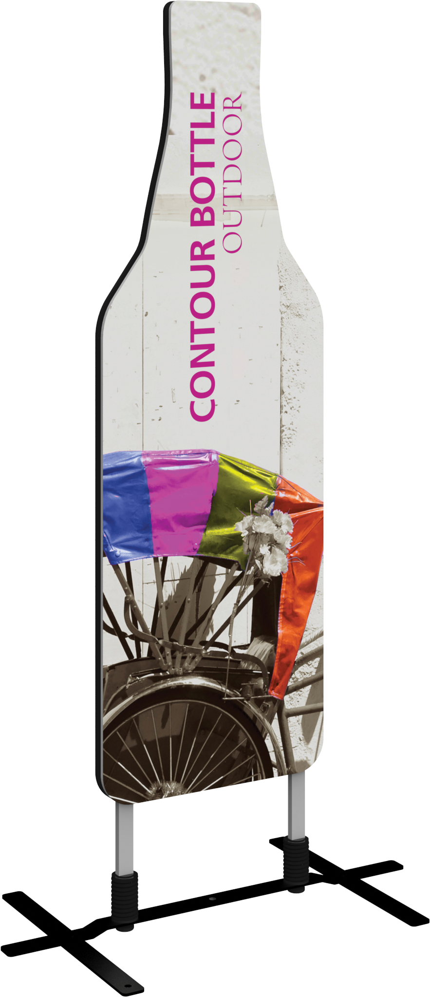 Contour Outdoor Sign Bottle - Plate Base