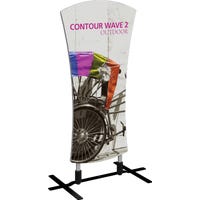 Contour Outdoor Sign Wave 2 - Plate Base