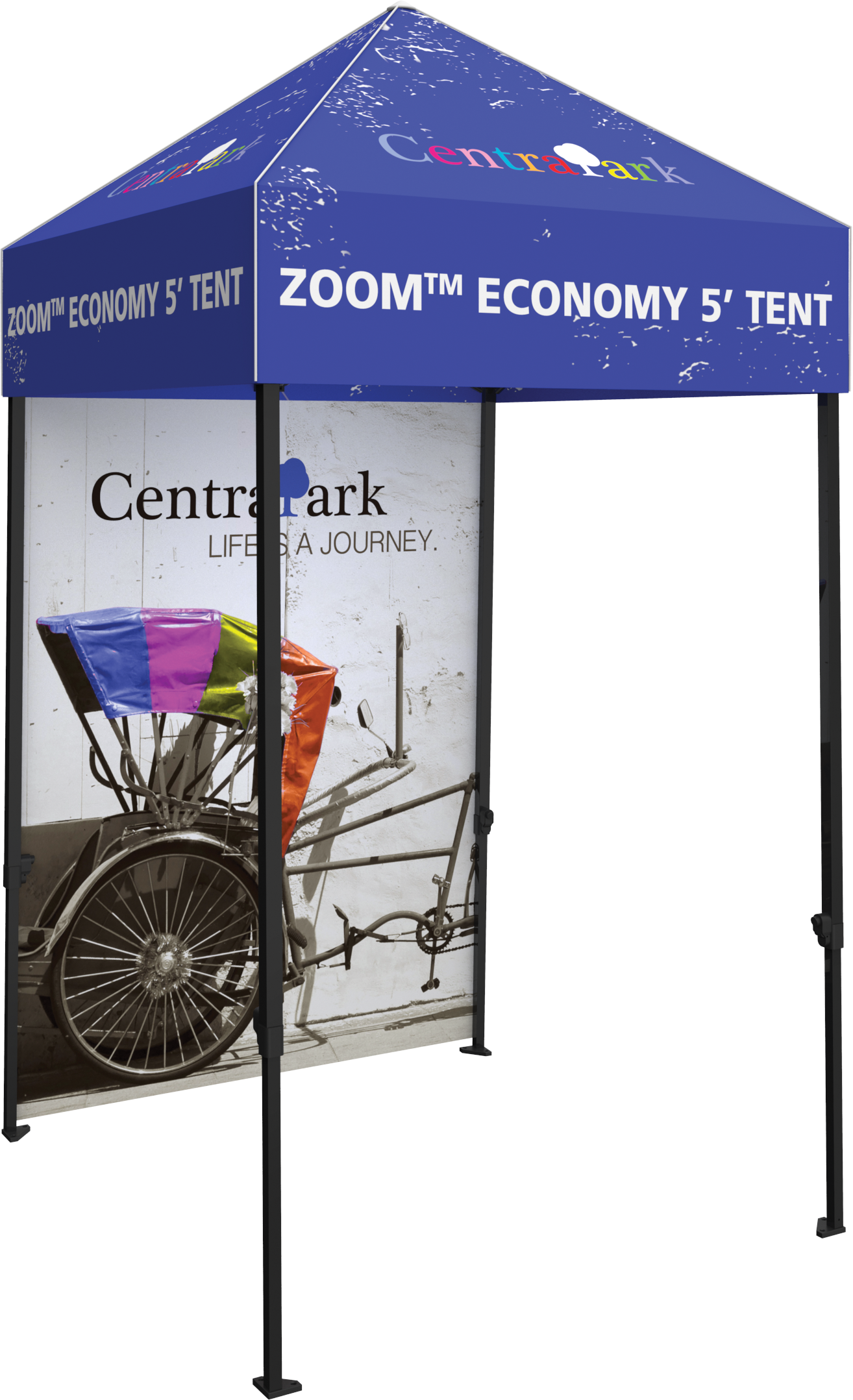 Zoom Economy 5' Popup Tent Full Wall